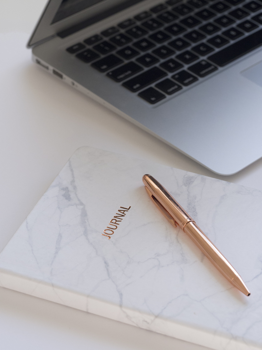 Marble Top Diary On Office Desk